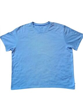 Tommy Bahama 2XL Blue Island Zone V Neck Luxury Resort Shirt XXL
